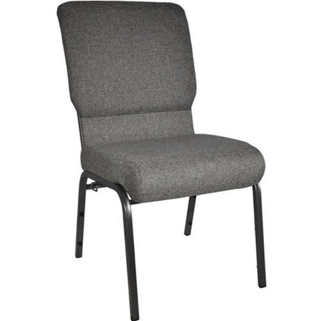 FLASH FURNITURE Advantage Charcoal Gray Church Chair 18.5" Wide PCHT185-111